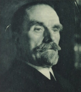 1932 photograph of Austrian painter, designer and art teacher, Franz Cižek (1865-1946).