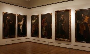 Installation view of paintings by Francisco de Zurbarán at the Museu Nacional de Arte Antiga, Lisbon, Portugal