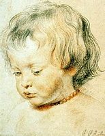 Drawing of his son, Nicolaas Rubens (1621) by Rubens