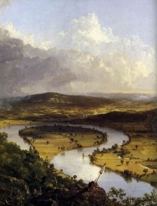 Thomas Cole's seminal <i>View from Mount Holyoke, Northampton, Massachusetts, after a Thunderstorm</i> (1936) - also known as <i>The Oxbow</i> - became a masterpiece of American landscape painting.