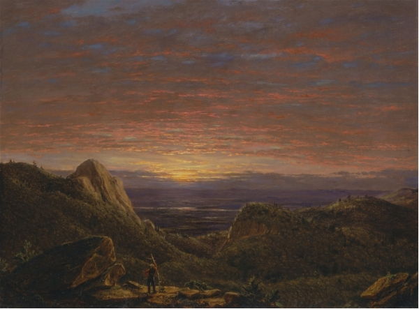 Morning, Looking East over the Hudson Valley to the Catskill Mountains (1849)
