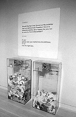 Hans Haacke: MoMA Poll (1970)
