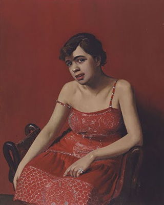 La Roumaine en robe rouge (Romanian woman in a red dress) (1925)